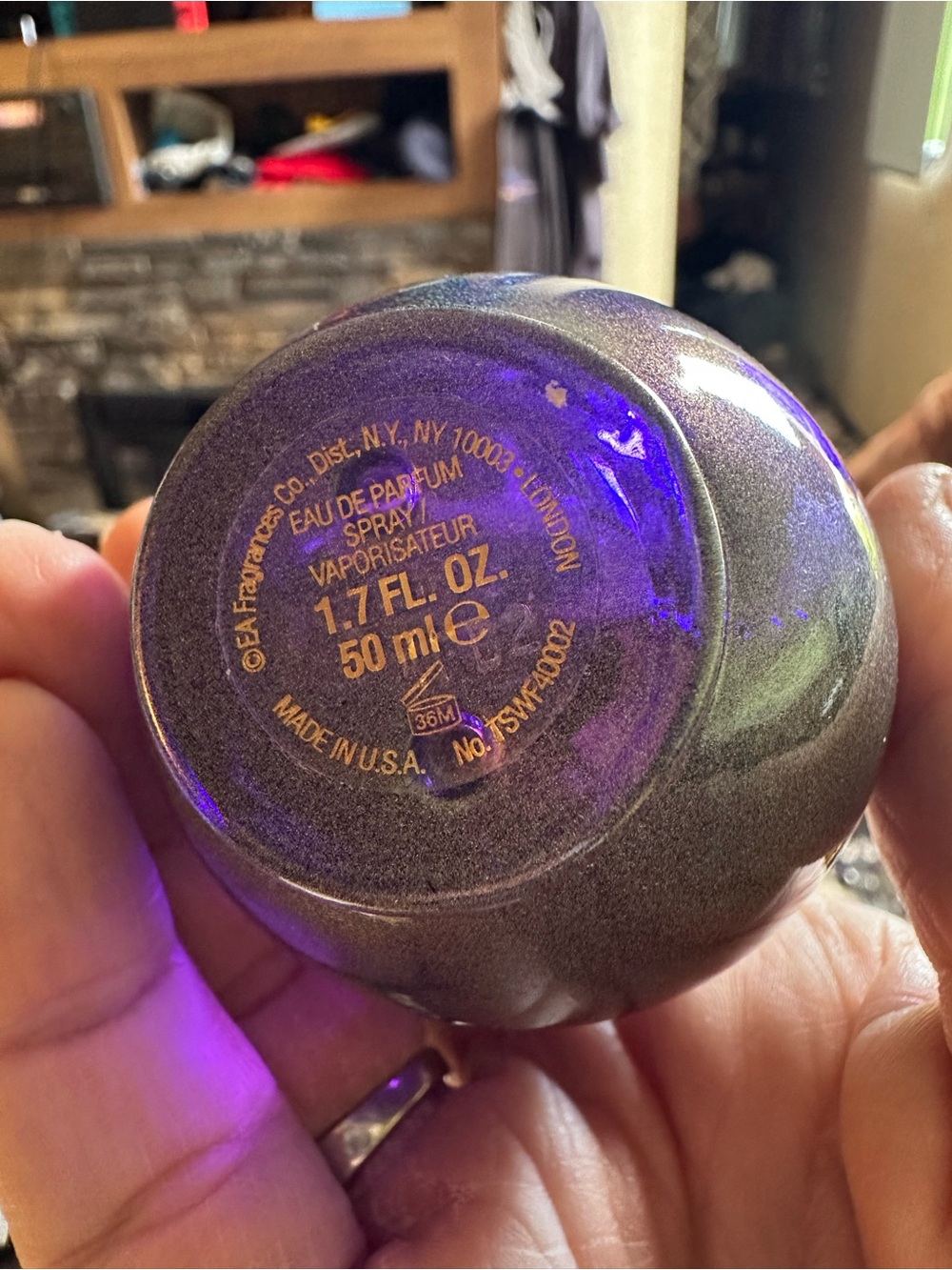 Taylor Swift Wonderstruck Purple & Gold three charms. Used,about 3/4 full 1.7 oz - Picture 3 of 7
